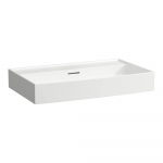 Praustuvas Laufen KARTELL 800x460x120 mm, be angos maišytuvui, spalva - balta LCC (LAUFEN Clean Coat) 